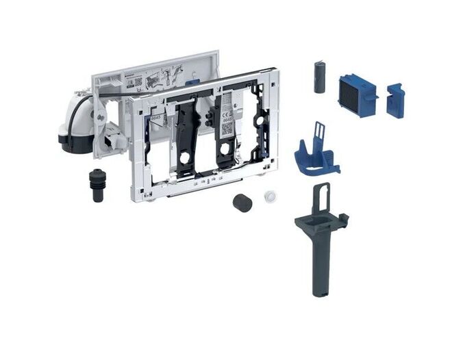 Geberit Sigma jednotka s automatickým spouštěním odsávání zápachu DuoFresh, dávkovač pro tyčinku DuoFresh, pro Sigma splachovací nádržku pod omítku 8 cm, chrom lesk