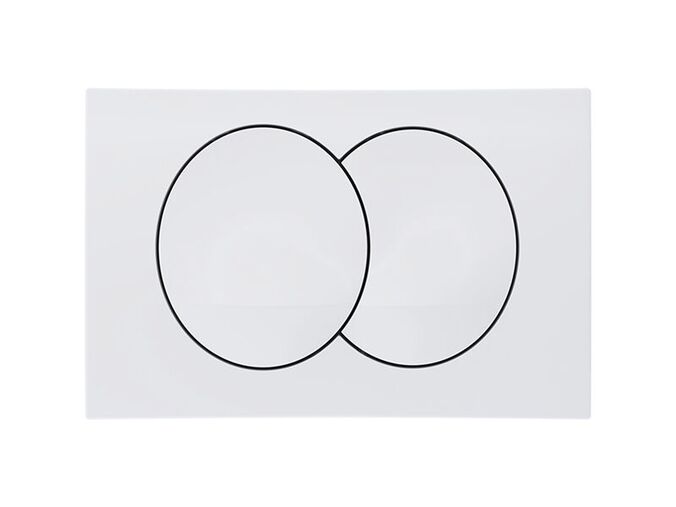 Geberit Delta Zero ovladací tlačítko, pro 2 množství splachování, bílá