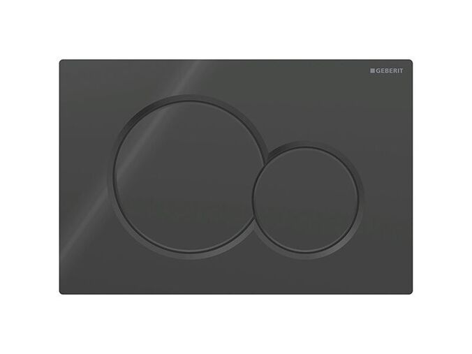 Geberit Sigma01 Round ovládací tlačítko, pro 2 množství splachování, černá RAL 9005