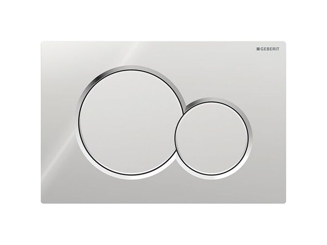 Geberit Sigma01 Round ovládací tlačítko, pro 2 množství splachování, chrom lesk/chrom mat