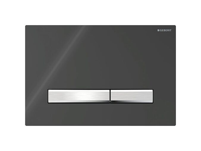 Geberit Sigma50 ovládací tlačítko, pro 2 množství splachování, černá RAL 9005