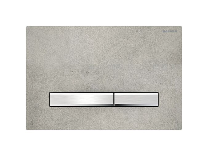 Geberit Sigma50 ovládací tlačítko, pro 2 množství splachování, dekor betonu/chrom