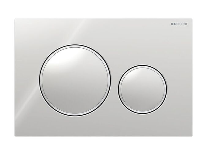 Geberit Sigma20 ovládací tlačítko, pro 2 množství splachování, chrom lesk/chrom mat