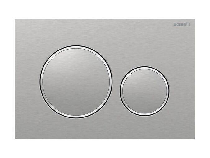 Geberit Sigma20 ovládací tlačítko, pro 2 množství splachování, nerezová ocel kartáčovaná/leštěná