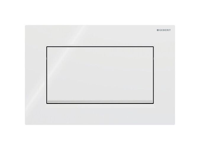 Geberit Sigma30 ovládací tlačítko, pro splachování Start/Stop, bílá/chrom lesk
