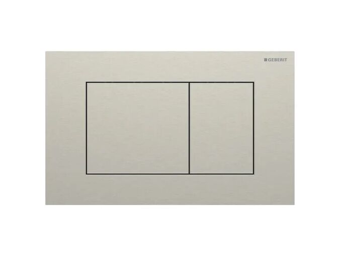 Geberit Square ovládací tlačítko, pro 2 množství splachování, nikl kartáčovaný, easy-to-clean