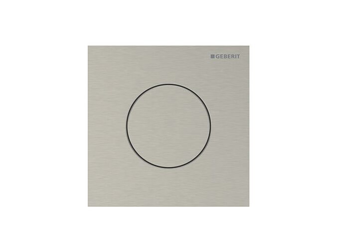 Geberit Typ 40 Round pneumatické ovládání splachování pisoárů, nikl kartáčovaný, easy-to-clean