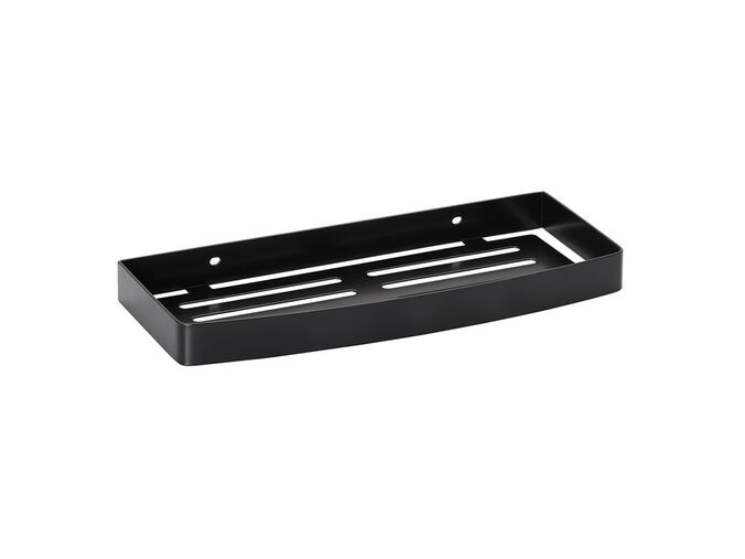 Bemeta Dark polička do sprchy obdélníková, černá