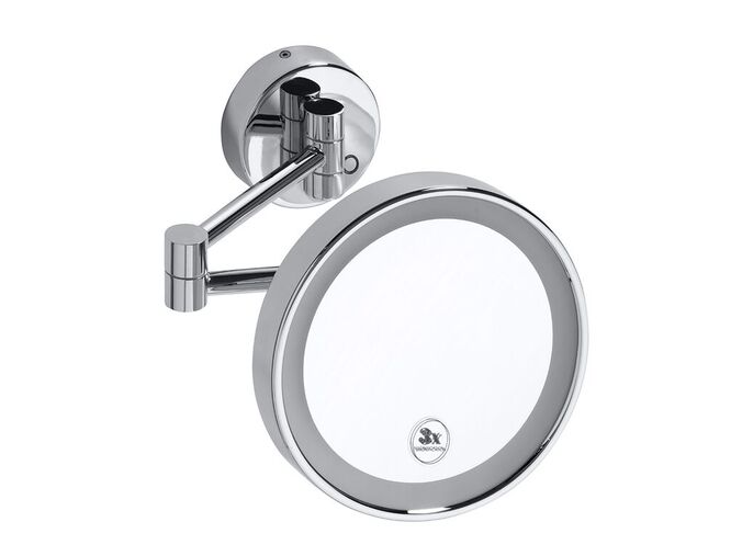 Bemeta Kosmetická zrcátka kosmetické zrcátko průměr 200 mm, s LED osvětlením, Touch sensor, chrom