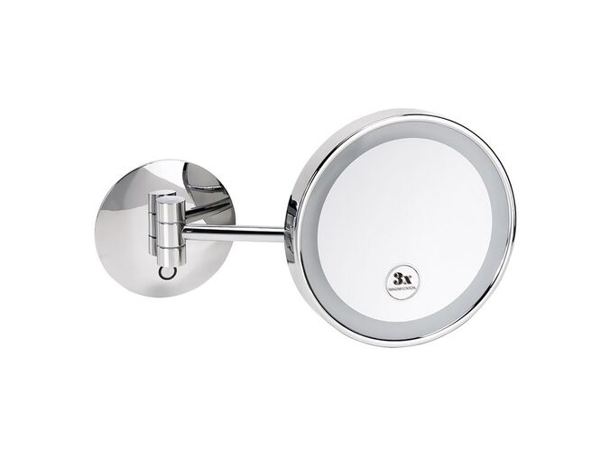 Bemeta Kosmetická zrcátka kosmetické zrcátko průměr 200 mm, s LED osvětlením, Touch sensor, chrom