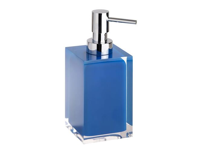 Bemeta Vista dávkovač tekutého mýdla 250 ml, chrom/modrá