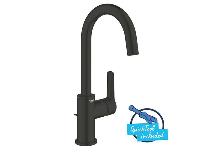 Grohe QuickFix Start Umyvadlová baterie s výpustí, matná černá