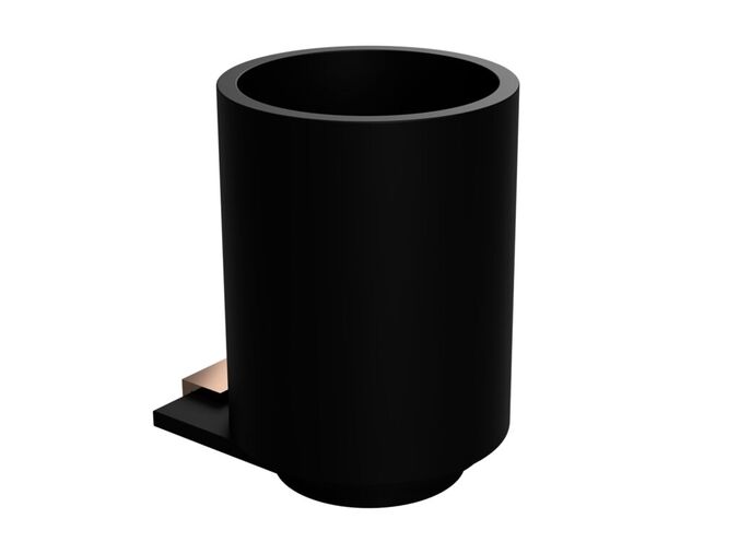 Bemeta Galla držák kartáčků, Coffee-Gold/černá