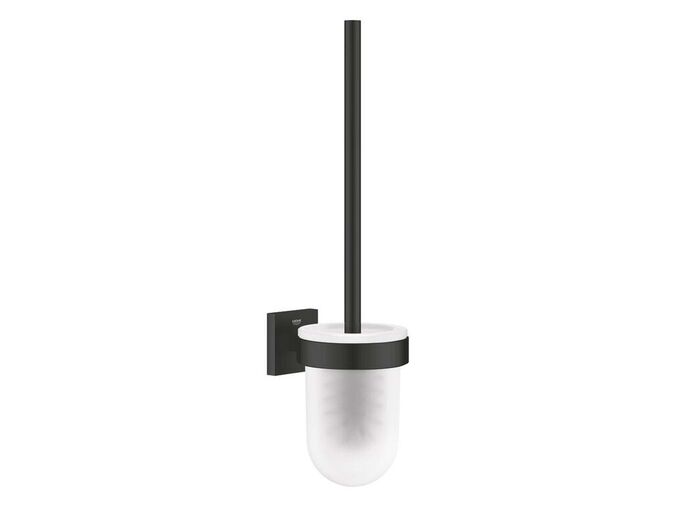 Grohe Start Cube WC štětka nástěnná s držákem, sklo/matná černá