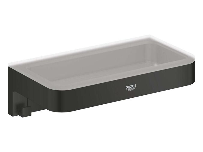 Grohe QuickFix Start Cube Polička, délka 20 cm, matná černá