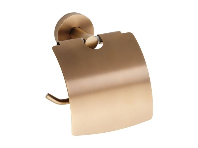 Bemeta Amber držák toaletního papíru s krytem, Coffe-Gold mat