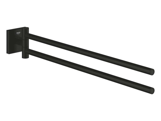 Grohe Start Cube Dvojitý držák ručníků, délka 44 cm, matná černá