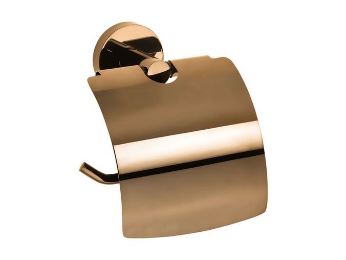 Bemeta Coral držák toaletního papíru s krytem, Coffe-Gold lesk