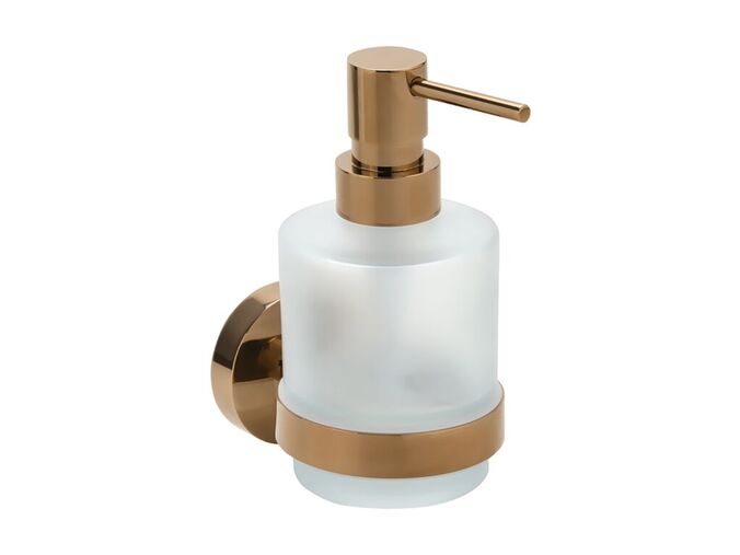 Bemeta Coral dávkovač tekutého mýdla, 200 ml, sklo Mini, Coffe-Gold lesk