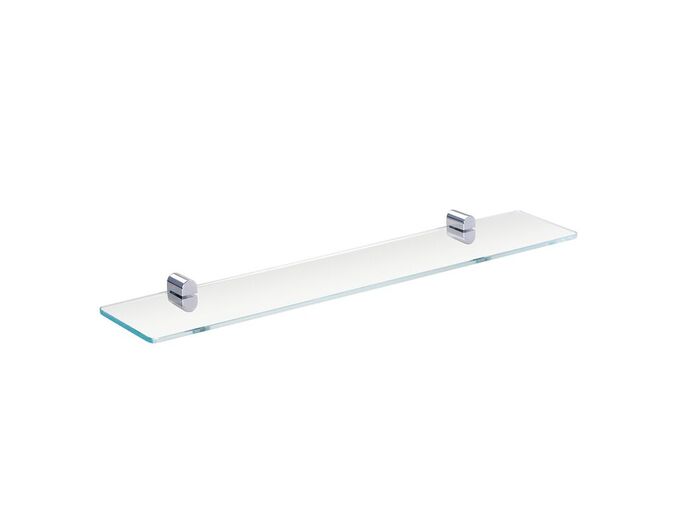 Bemeta Organic polička, 60 cm, sklo, leštěná nerez