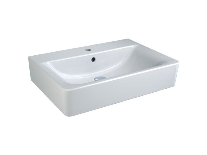 Ideal Standard Connect Umyvadlo Cube 650x460x175 mm, s přepadem, otvor pro baterii, bílá