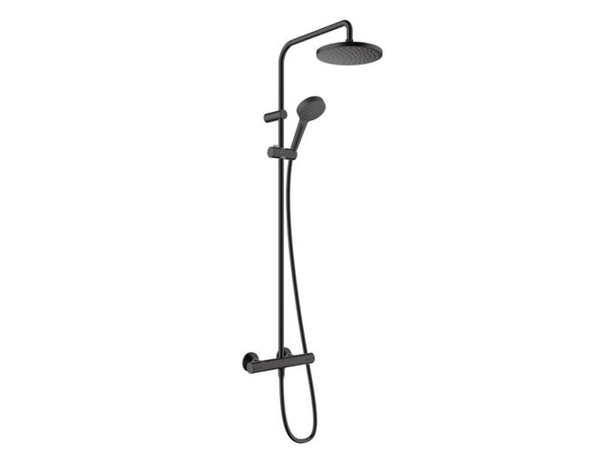 Hansgrohe Vernis Blend Sprchový set Showerpipe 200 s termostatem, EcoSmart, matná černá