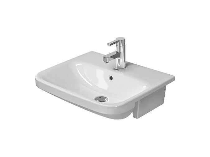 Duravit DuraStyle umyvadlo nábytkové 55x45,5 cm, otvor pro baterii, WonderGliss, bílá