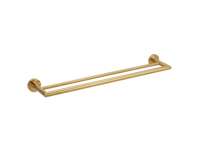 Bemeta Sablo dvojitý držák ručníků 60 cm, zlato mat