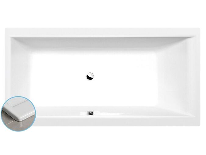 Polysan CLEO SLIM obdélníková vana 180x90x48cm, bílá