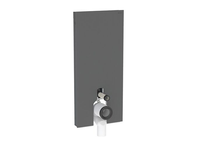 Geberit sanitární modul pro stojící WC, 114 cm, spodní přívod vody, čelo černé sklo hlazené