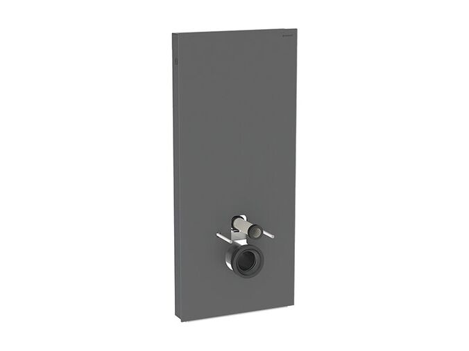 Geberit sanitární modul pro závěsné WC, 114 cm, spodní přívod vody, čelo černé sklo hlazené