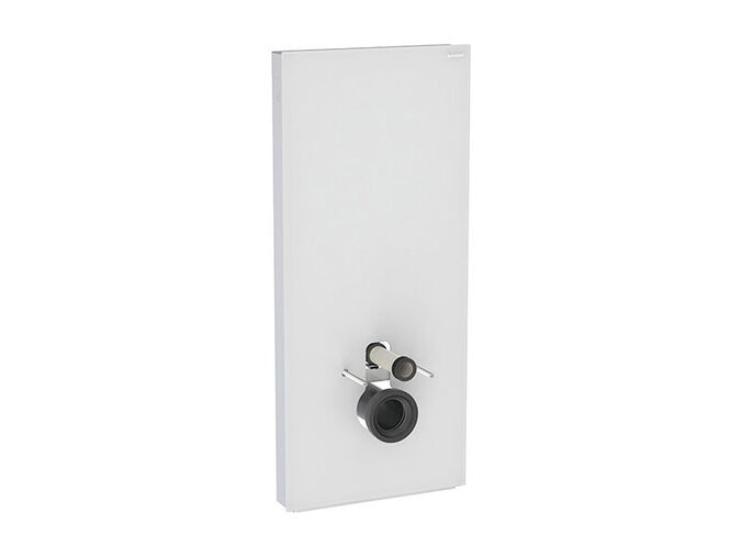 Geberit sanitární modul pro závěsné WC, 114 cm, spodní přívod vody, čelo bílé sklo hlazené