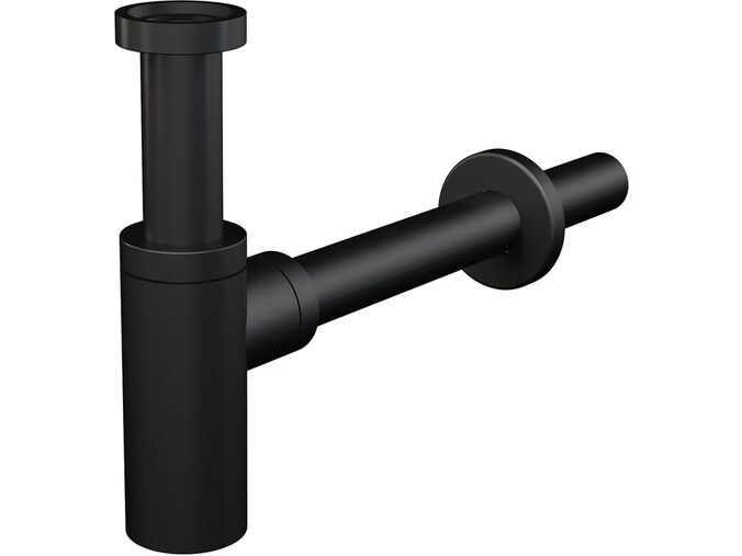 Kielle Sifony Umyvadlový sifon, průměr 32 mm, kulatý, kov, matná černá