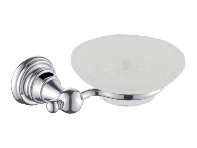 Sapho DIAMOND mýdlenka, mléčné sklo, chrom