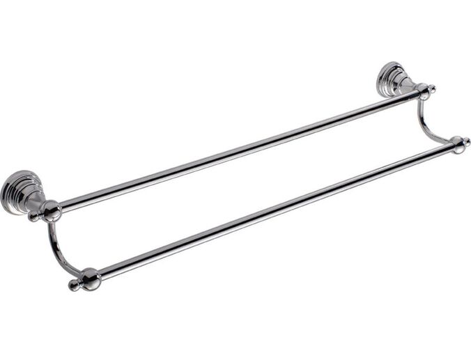 Sapho DIAMOND dvojitý držák ručníků 600x130mm, chrom