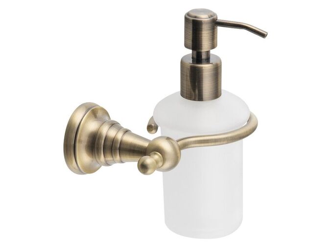 Sapho DIAMOND dávkovač mýdla, 200ml, mléčné sklo, bronz