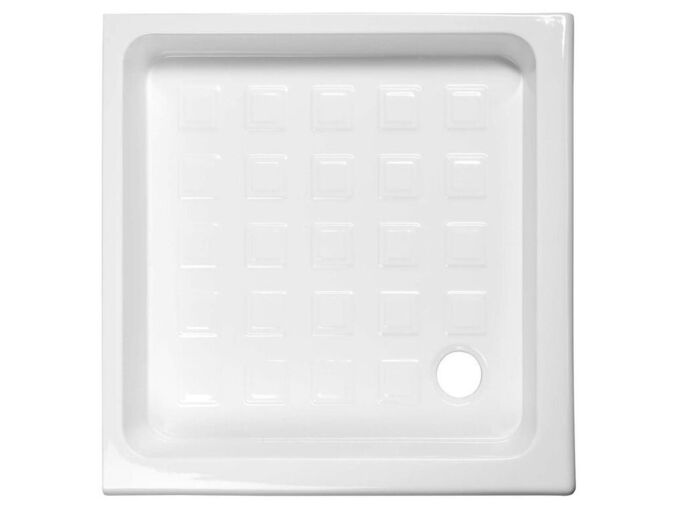 Kerasan RETRO keramická sprchová vanička, čtverec 90x90x20cm, bílá