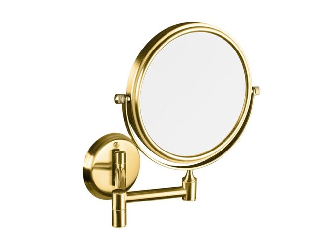 Bemeta RETRO - gold a chrom Kosmetické zrcátko bez osvětlení, zlato/chrom