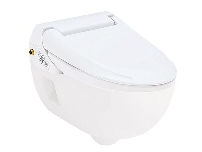 Geberit AquaClean 4000 závěsné WC vč. sedátka 50,5 cm, hluboké splachování, Rimfree, alpská bílá