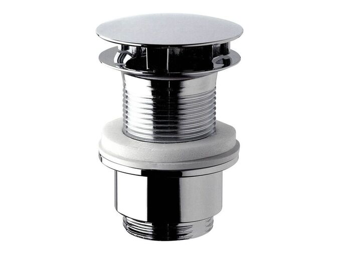Omp Tea Umyvadlová výpust 5/4“, neuzavíratelná, velká zátka, 30-45mm, chrom