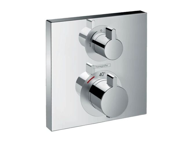 Hansgrohe Ecostat Square Termostatická baterie pod omítku s uzavíracím ventilem, chrom