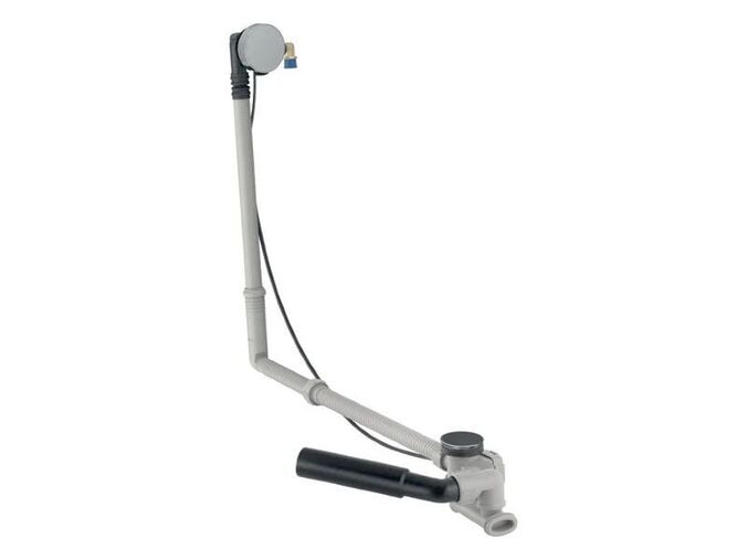 Geberit vanová odpadní souprava s otočným ovládáním a přívodem, d52, délka 73 cm, chrom lesk