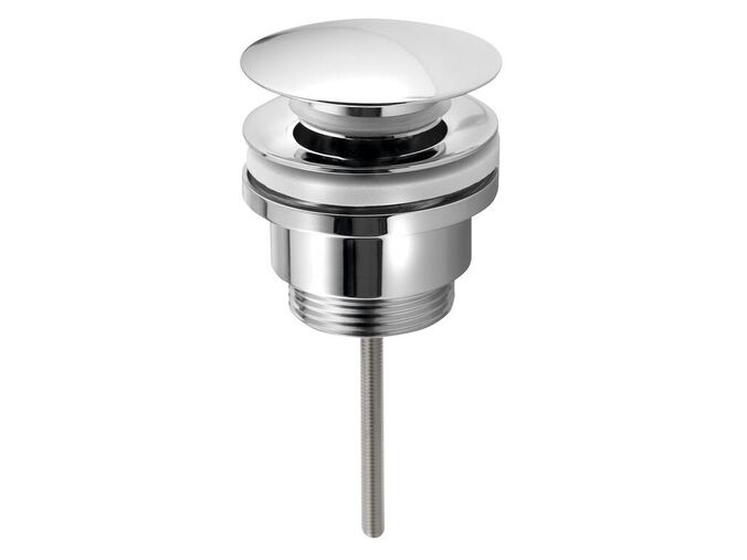 Bruckner Umyvadlová výpust 5/4“, click-clack, velká zátka, 10-55mm, chrom