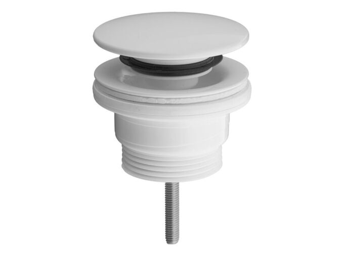Bruckner Umyvadlová výpust 5/4“, click-clack, velká zátka, 4-45mm, ABS/bílá
