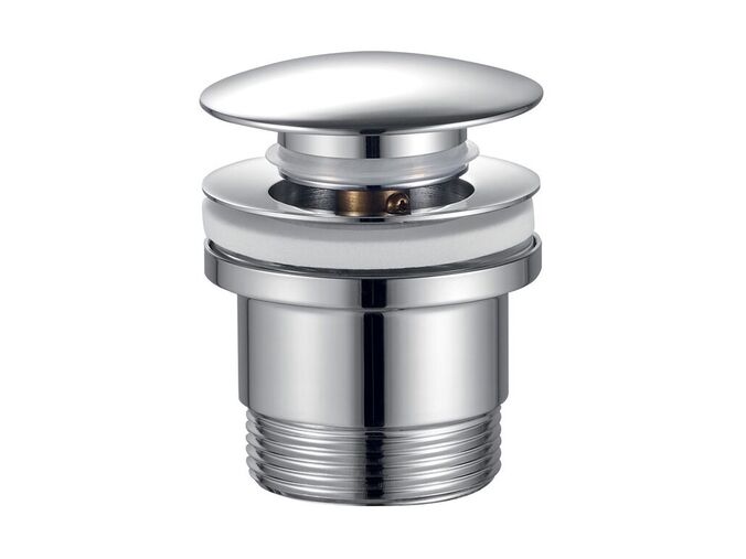 Bruckner Umyvadlová výpust 6/4“, click-clack, velká zátka, 10-60mm, chrom