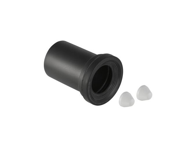 Geberit Připojovací manžeta z PE, délka 13,5 cm, d 110, se 2 pochromovanými matnými krytkami