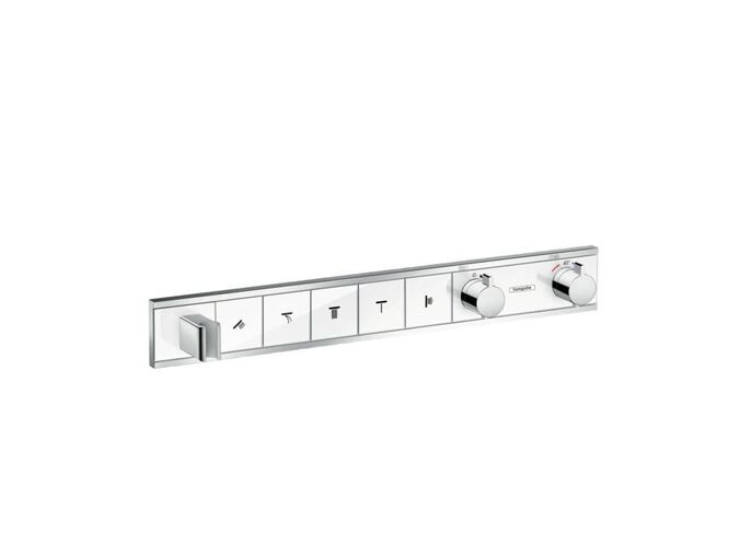 Hansgrohe RainSelect Baterie pod omítku pro 5 spotřebičů, bílá/chrom