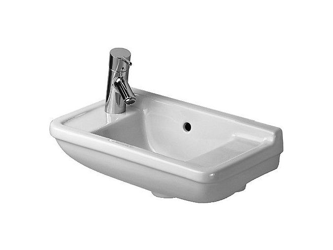 Duravit Starck3 umývátko 50x26 cm, bez otvoru pro baterii, WonderGliss, bílá