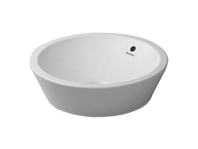 Duravit Starck1 umyvadlová mísa, průměr 53 cm, přepad, WonderGliss, bílá