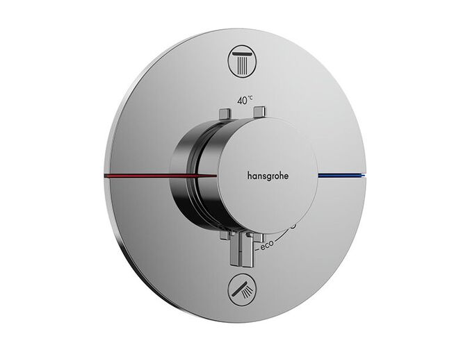 Hansgrohe ShowerSelect Comfort S Termostatická baterie pod omítku, pro 2 spotřebiče, chrom